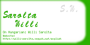 sarolta willi business card